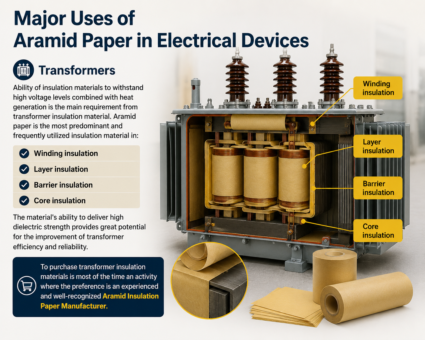 Major Uses of Aramid Paper in Electrical Devices